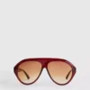 Gafas de Sol de estilo aviador de montura gruesa
