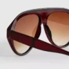Gafas de Sol de estilo aviador de montura gruesa