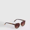 Gafas de Sol de ojo de gato con barra en la ceja