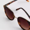 Gafas de Sol de ojo de gato con barra en la ceja