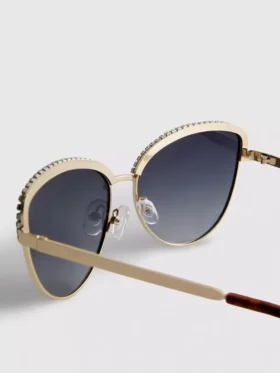 Gafas de Sol de ojo de gato con pedrería