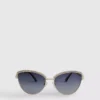 Gafas de Sol de ojo de gato con pedrería