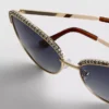 Gafas de Sol de ojo de gato con pedrería