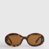 Gafas de Sol ovaladas de montura gruesa