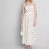 Gran hallazgo | Vestido midi tipo corsé con cuello cuadrado