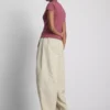 Jersey de canalé con botones, rico en algodón