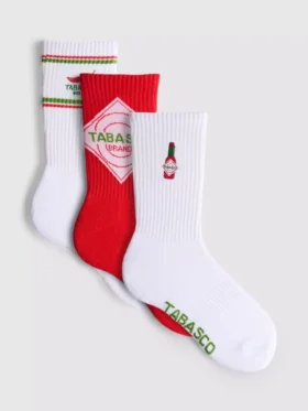 Juego de 3 calcetines Tabasco