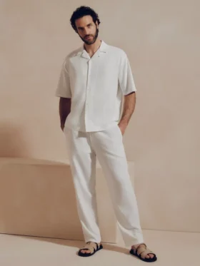 La camisa de mezcla de lino de corte holgado de The Edit