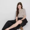 La falda midi de algodón de The Edit Circle