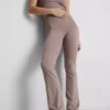 Leggings deportivos acampanados de cintura alta