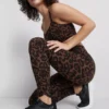Leggings deportivos de leopardo de cintura alta