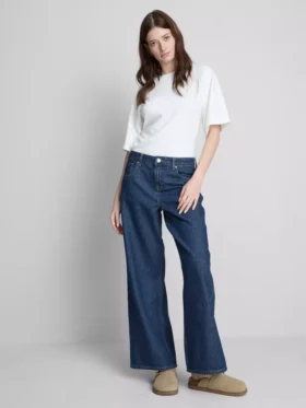 Los vaqueros de denim de algodón de corte recto «The Edit»
