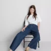 Los vaqueros de denim de algodón de corte recto «The Edit»