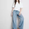 Los vaqueros de denim de algodón de corte recto «The Edit»