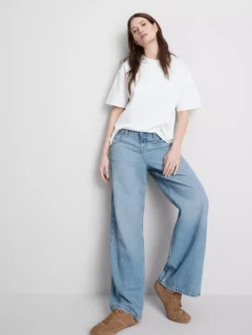 Los vaqueros de denim de algodón de corte recto «The Edit»