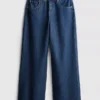 Los vaqueros de denim de algodón de corte recto «The Edit»