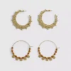 Lote de 2 aros boho de Paula Echevarría