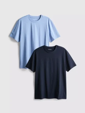 Lote de 2 camisas de cuello redondo
