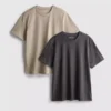 Lote de 2 camisas de cuello redondo