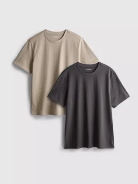 Lote de 2 camisas de cuello redondo