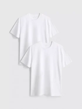 Lote de 2 camisas de cuello redondo