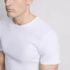 Lote de 2 camisetas de manga corta con textura acanalada