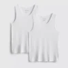 Lote de 2 camisetas sin mangas básicas