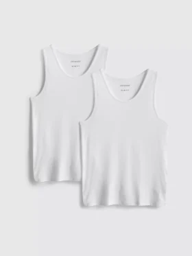 Lote de 2 camisetas sin mangas básicas