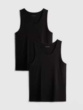 Lote de 2 camisetas sin mangas básicas
