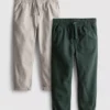 Lote de 2 pantalones de sarga