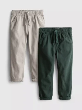 Lote de 2 pantalones de sarga