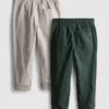 Lote de 2 pantalones de sarga