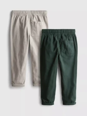 Lote de 2 pantalones de sarga