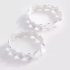 Lote de 2 pulseras de metal fundido