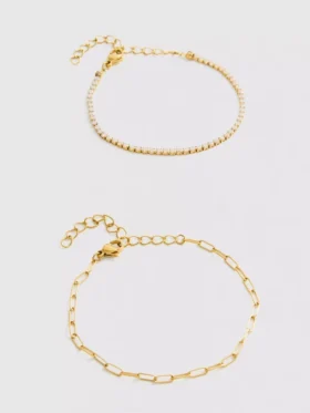 Lote de 2 pulseras impermeables de diseño variado