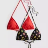 Lote de 2 tops de bikini con estampado triangular