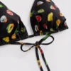 Lote de 2 tops de bikini con estampado triangular