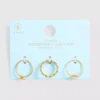 Lote de 3 anillos con conchas resistentes al agua