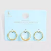 Lote de 3 anillos de diseño mixto resistentes al agua