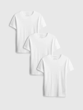 Lote de 3 camisas básicas de cuello redondo