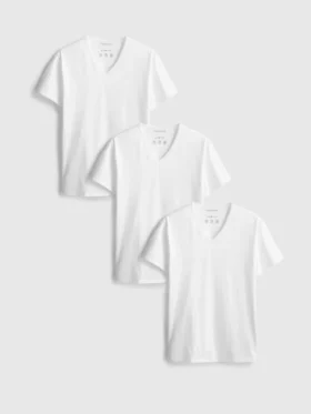 Lote de 3 camisas con cuello en V