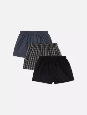 Lote de 3 pantalones cortos bóxer tejidos