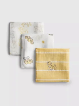 Lote de 3 paños de muselina de «El rey león» de Disney