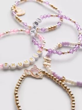 Lote de 4 pulseras de «Bambi» de Disney