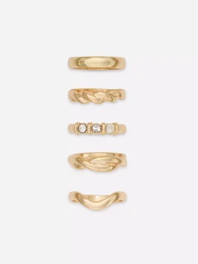 Lote de 5 anillos de diversos diseños