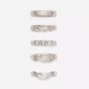 Lote de 5 anillos de diversos diseños