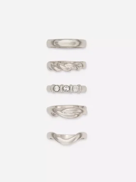Lote de 5 anillos de diversos diseños