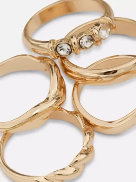 Lote de 5 anillos de diversos diseños