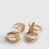 Lote de 5 anillos de estilo náutico