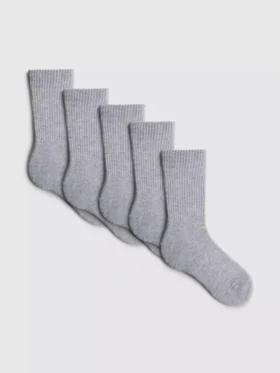 Lote de 5 pares de calcetines acanalados